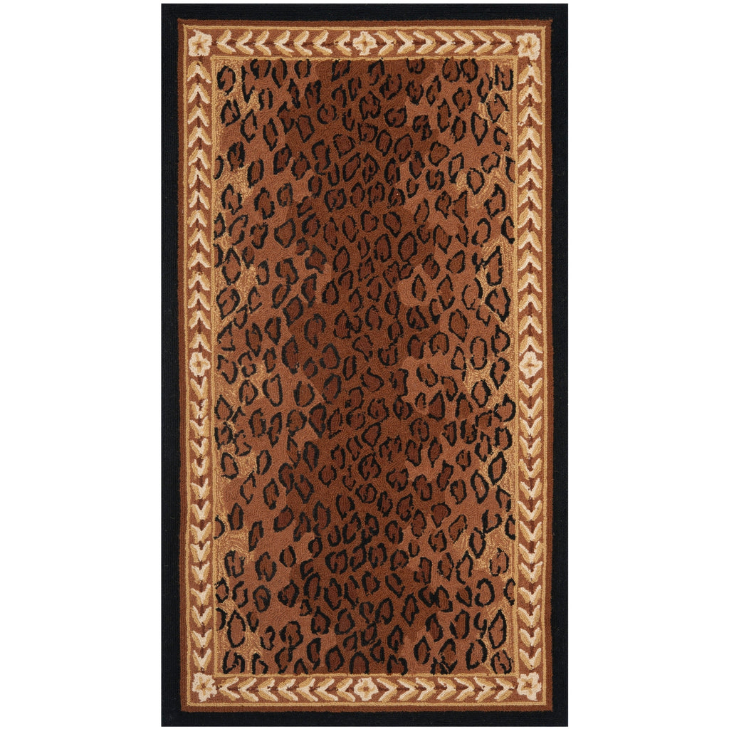 SAFAVIEH Handmade Chelsea Solar Garden Leopard French Country Wool Rug