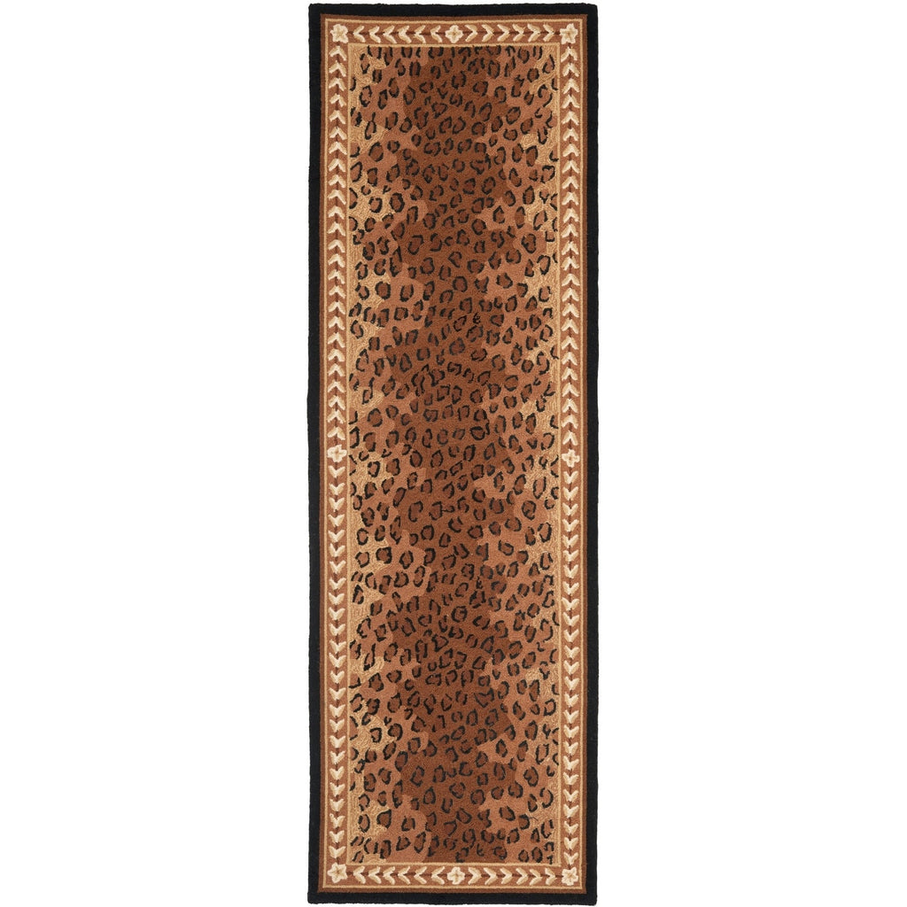 SAFAVIEH Handmade Chelsea Solar Garden Leopard French Country Wool Rug