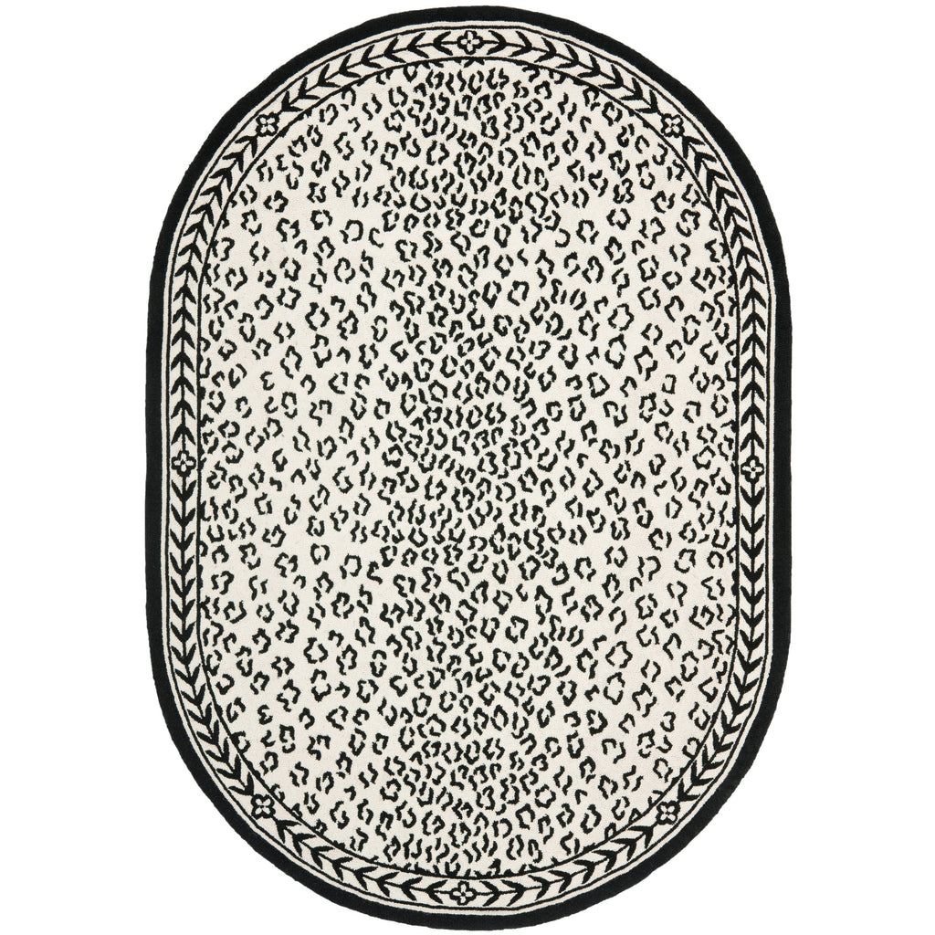 SAFAVIEH Handmade Chelsea Solar Garden Leopard French Country Wool Rug