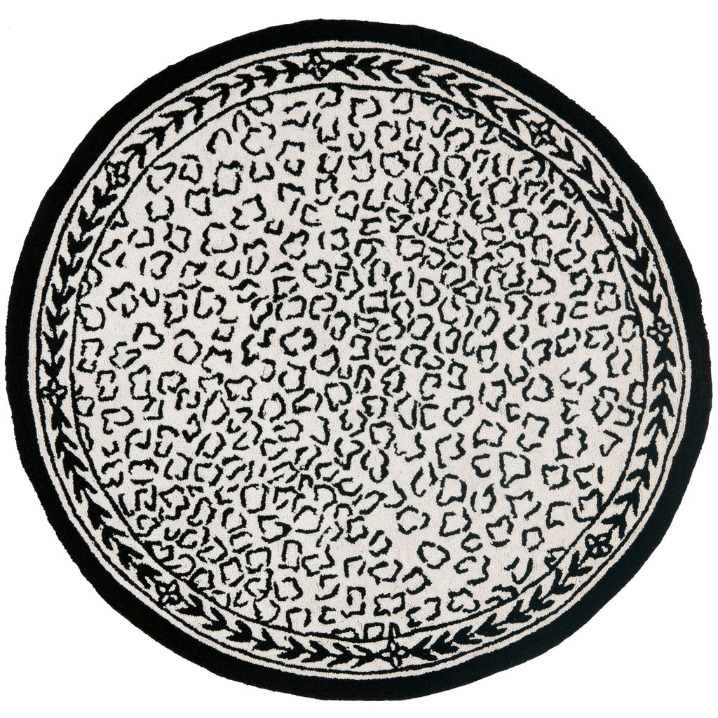 SAFAVIEH Handmade Chelsea Solar Garden Leopard French Country Wool Rug