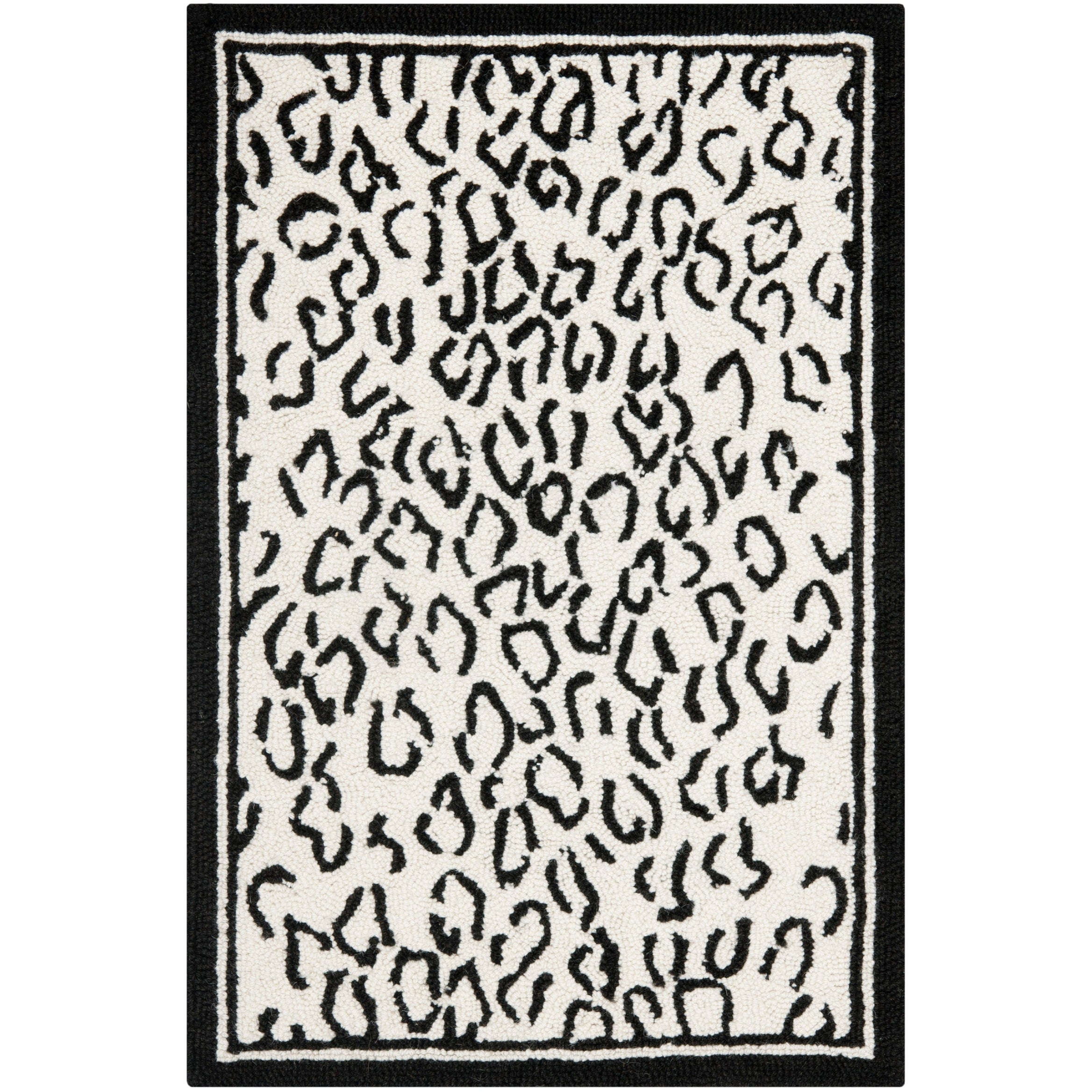 SAFAVIEH Handmade Chelsea Solar Garden Leopard French Country Wool Rug