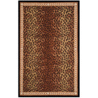 SAFAVIEH Handmade Chelsea Solar Garden Leopard French Country Wool Rug