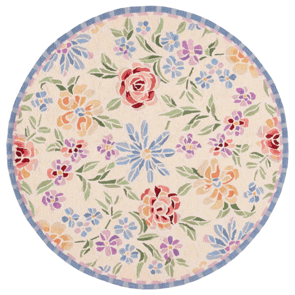 SAFAVIEH Handmade Chelsea Sprig French Country Floral Wool Rug