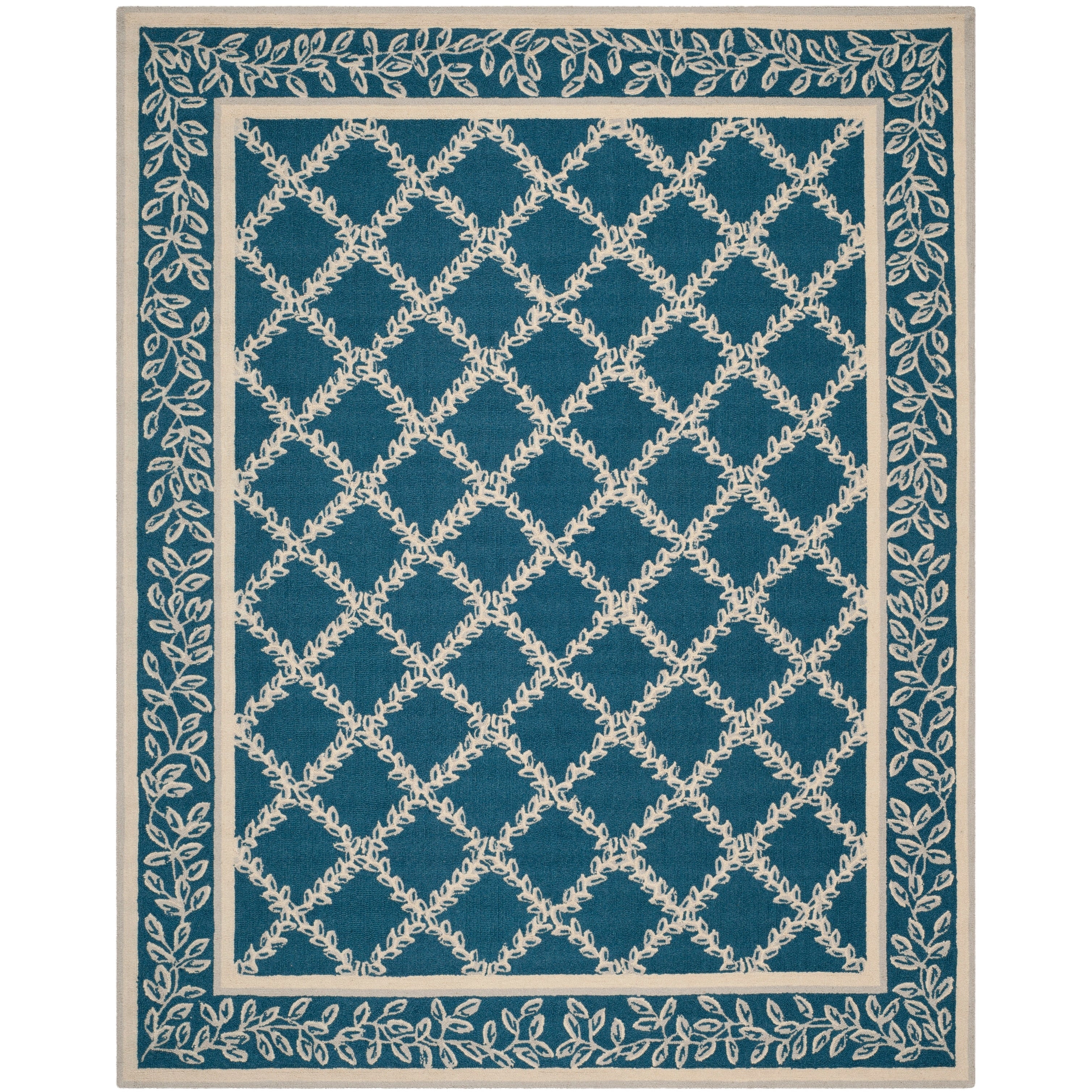 SAFAVIEH Handmade Chelsea Sunstripe Trellis French Country Wool Rug
