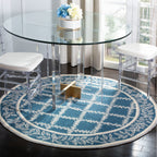 SAFAVIEH Handmade Chelsea Sunstripe Trellis French Country Wool Rug