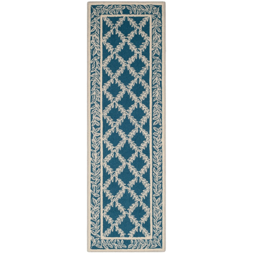 SAFAVIEH Handmade Chelsea Sunstripe Trellis French Country Wool Rug