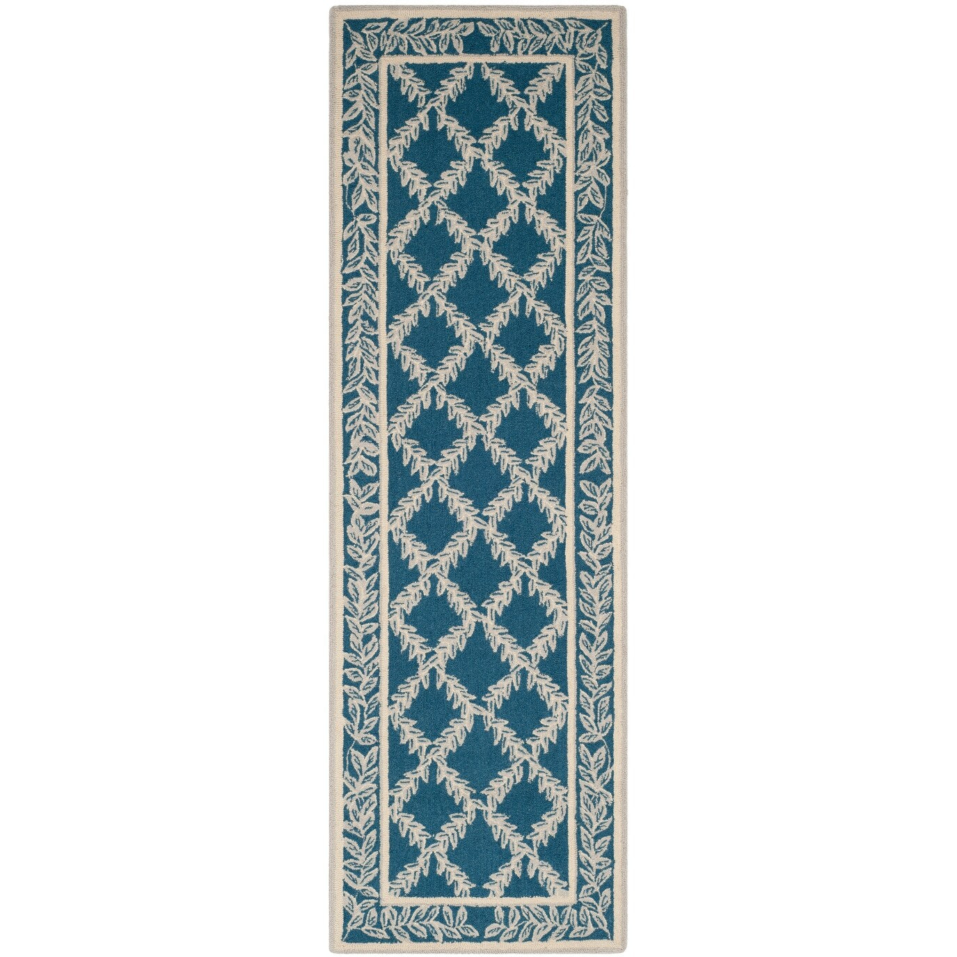 SAFAVIEH Handmade Chelsea Sunstripe Trellis French Country Wool Rug