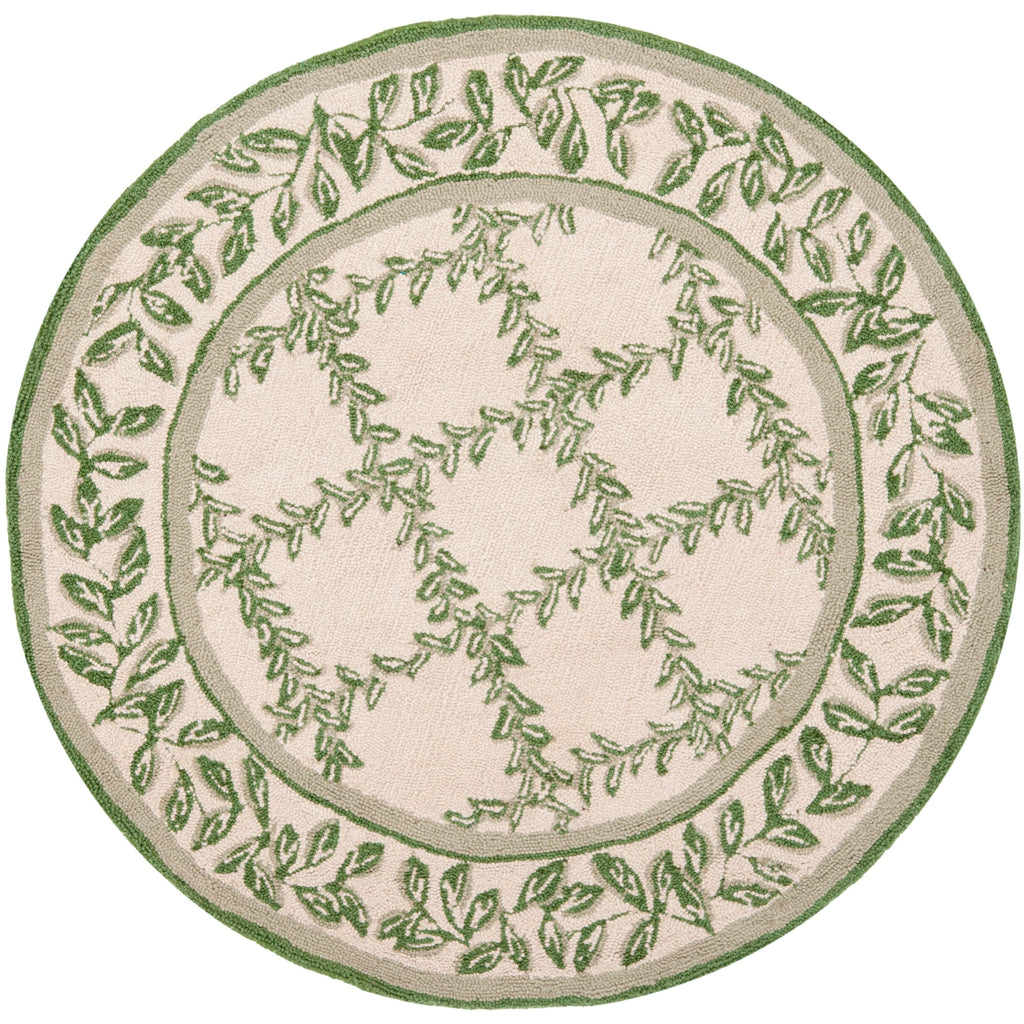 SAFAVIEH Handmade Chelsea Sunstripe Trellis French Country Wool Rug