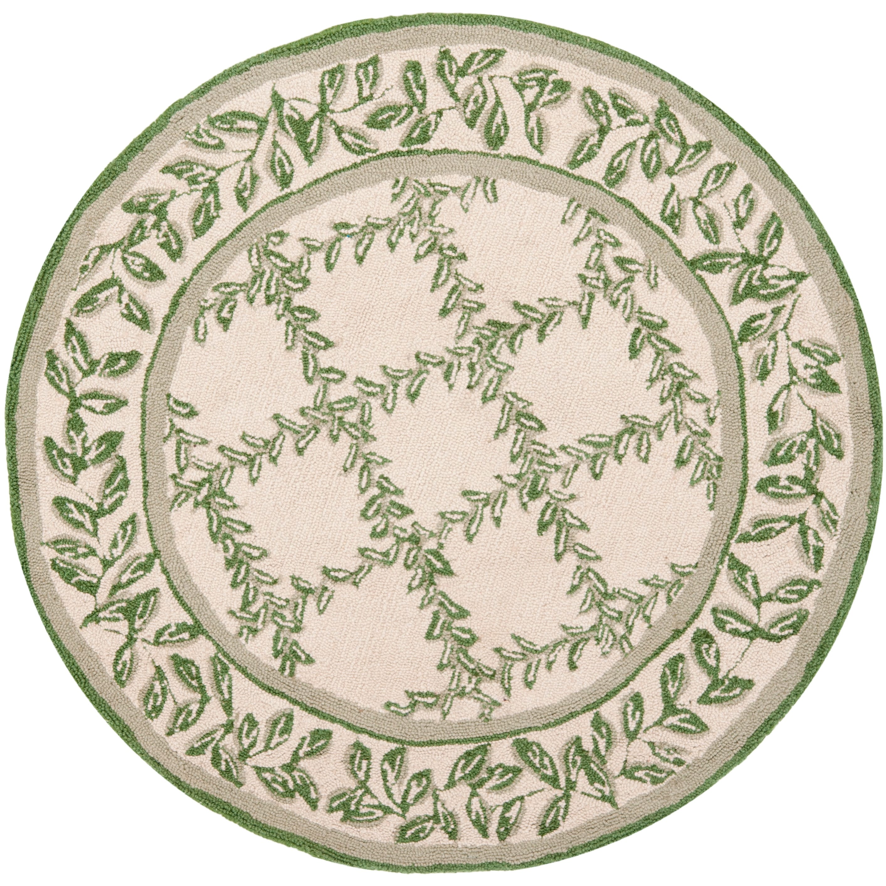 SAFAVIEH Handmade Chelsea Sunstripe Trellis French Country Wool Rug