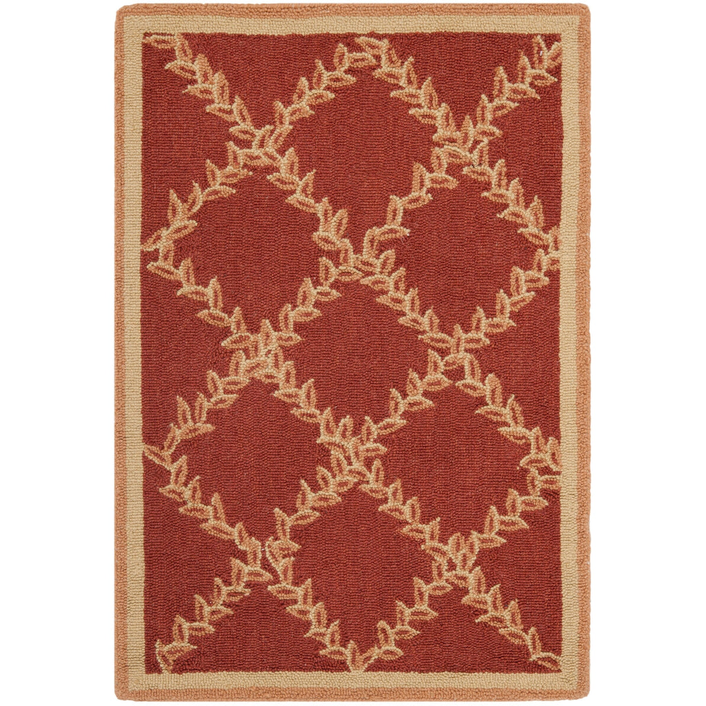 SAFAVIEH Handmade Chelsea Sunstripe Trellis French Country Wool Rug