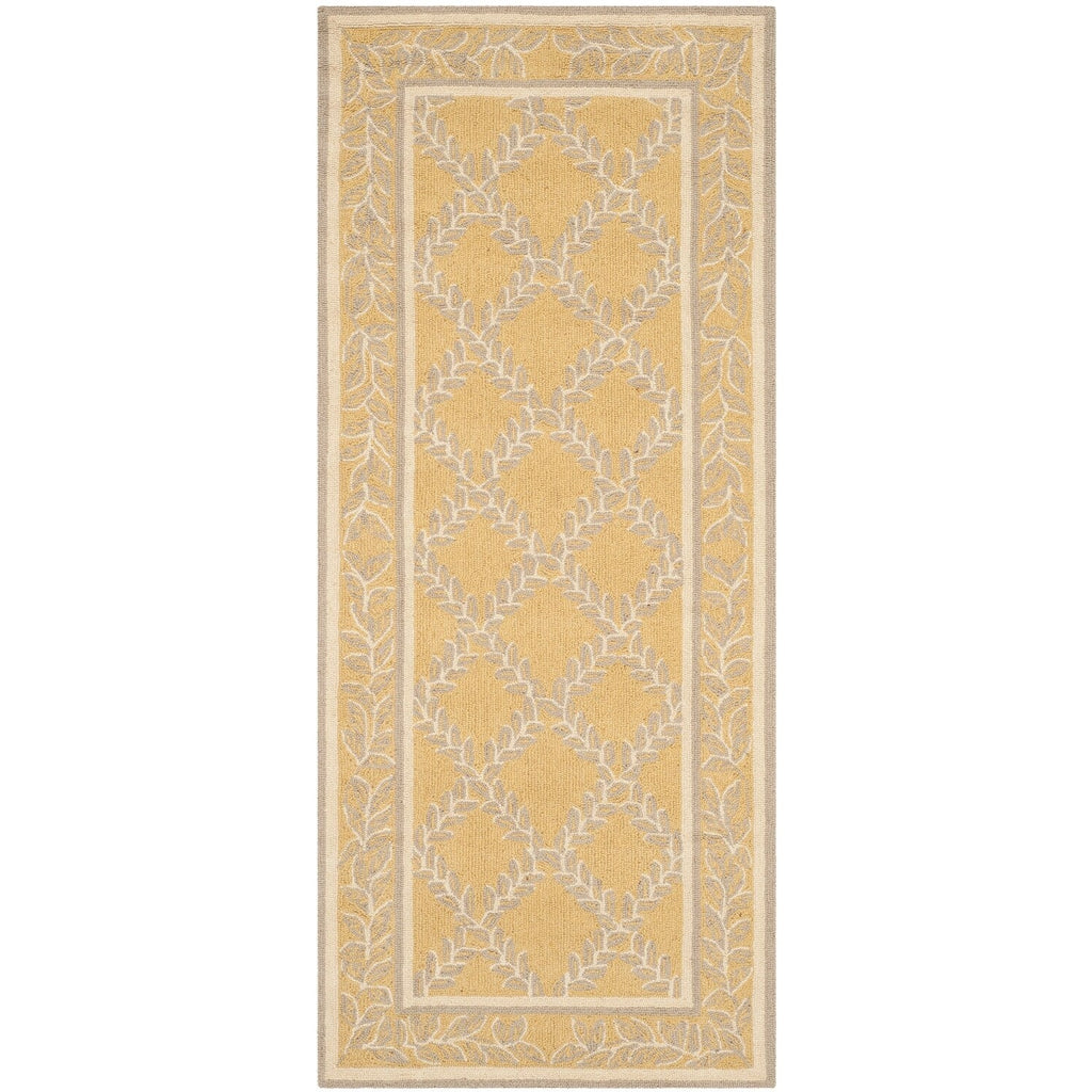 SAFAVIEH Handmade Chelsea Sunstripe Trellis French Country Wool Rug