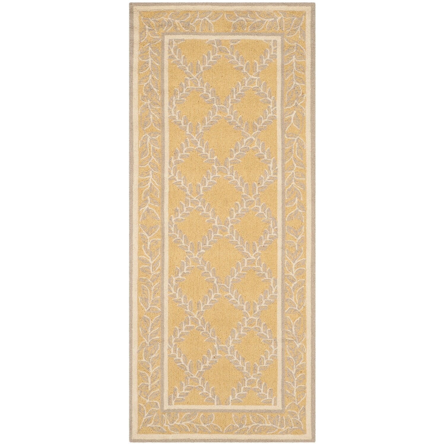 SAFAVIEH Handmade Chelsea Sunstripe Trellis French Country Wool Rug