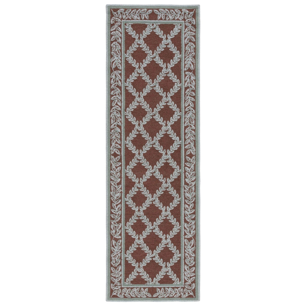 SAFAVIEH Handmade Chelsea Sunstripe Trellis French Country Wool Rug
