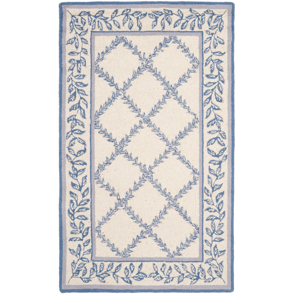 SAFAVIEH Handmade Chelsea Sunstripe Trellis French Country Wool Rug