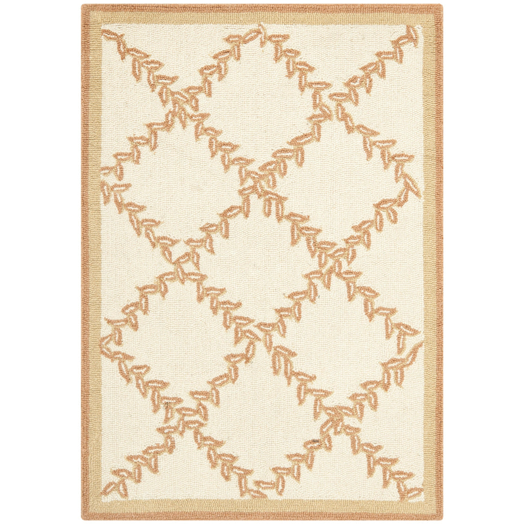 SAFAVIEH Handmade Chelsea Sunstripe Trellis French Country Wool Rug
