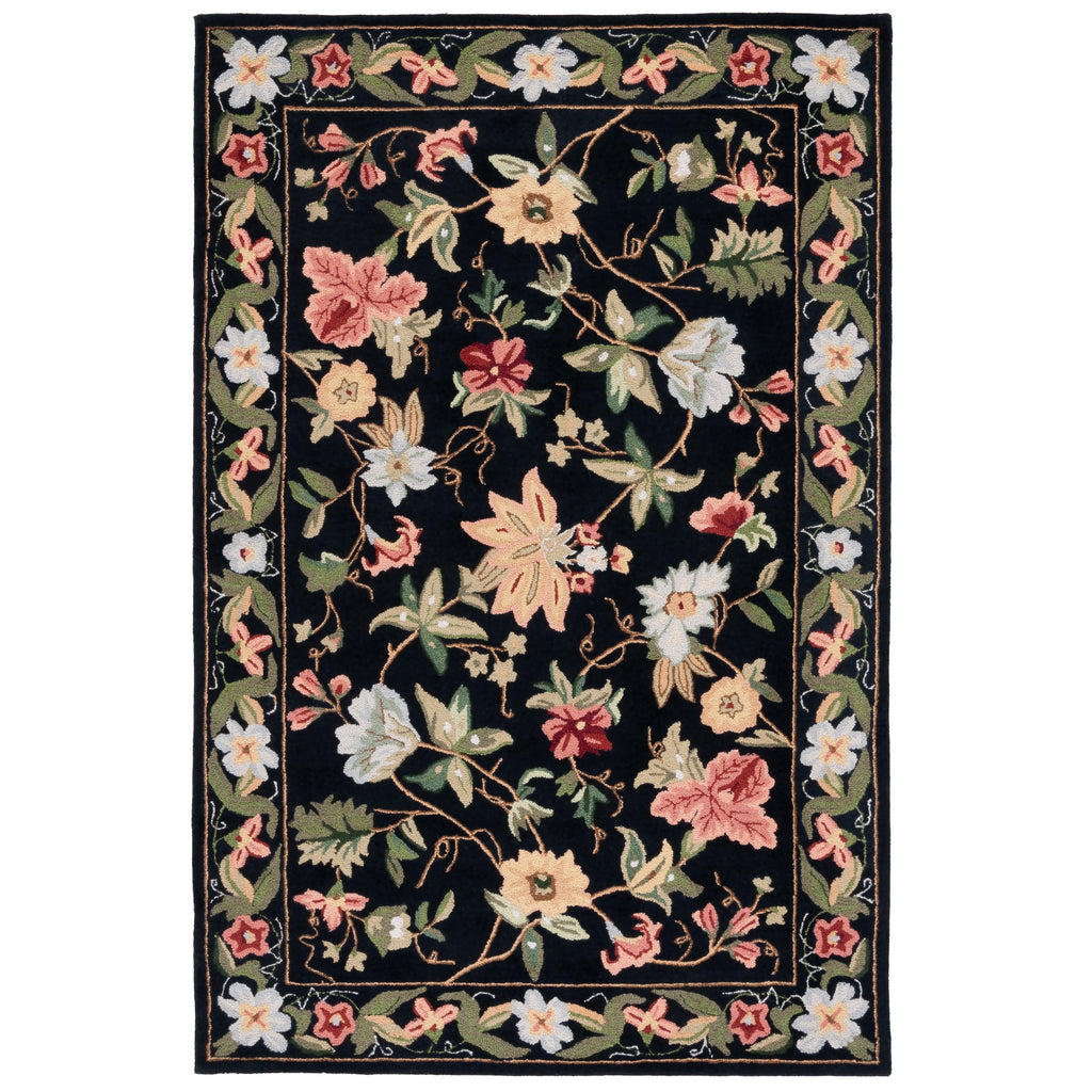 SAFAVIEH Handmade Chelsea Yauhenia French Country Floral Wool Rug