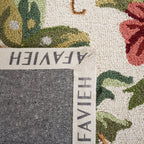 SAFAVIEH Handmade Chelsea Yauhenia French Country Floral Wool Rug