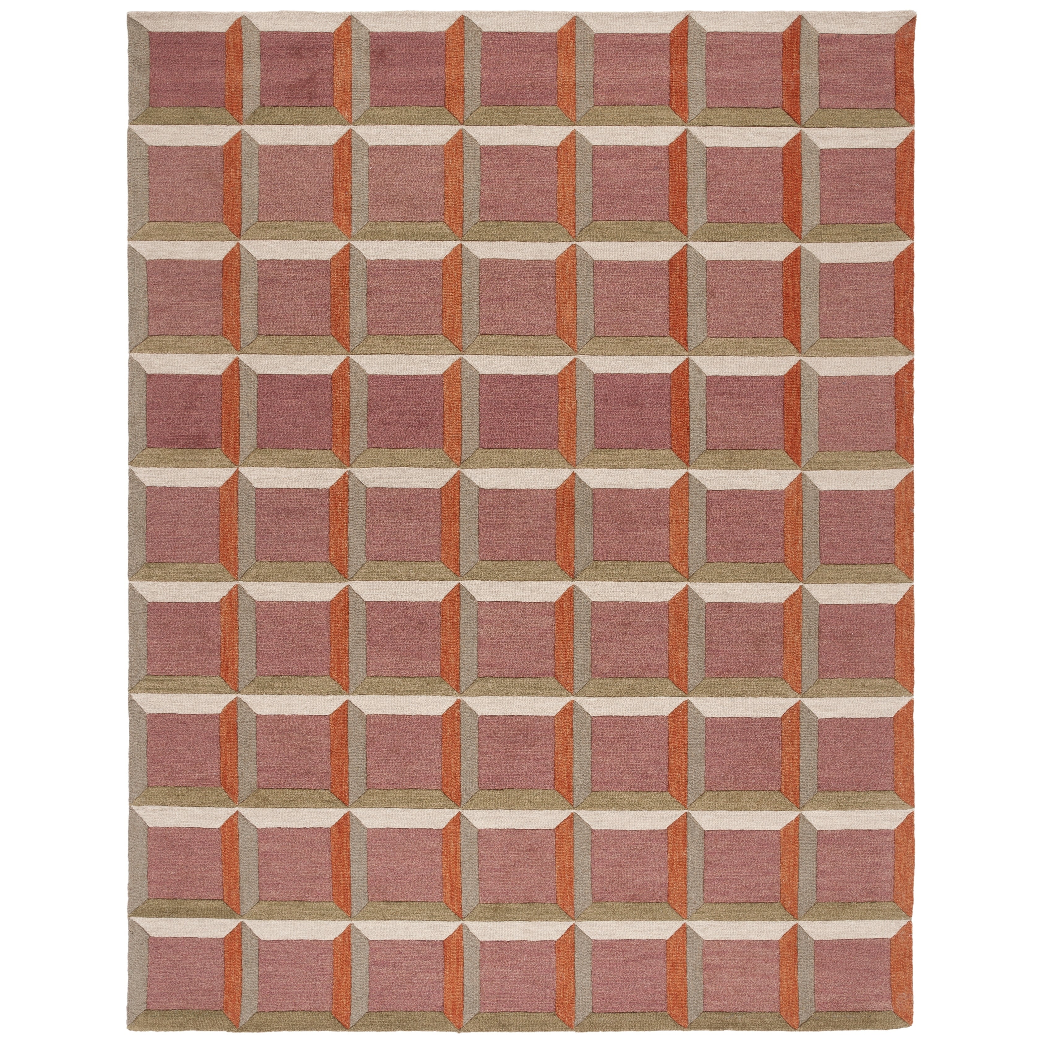 SAFAVIEH Handmade Genre Hikariko Mid-Century Modern Wool Rug