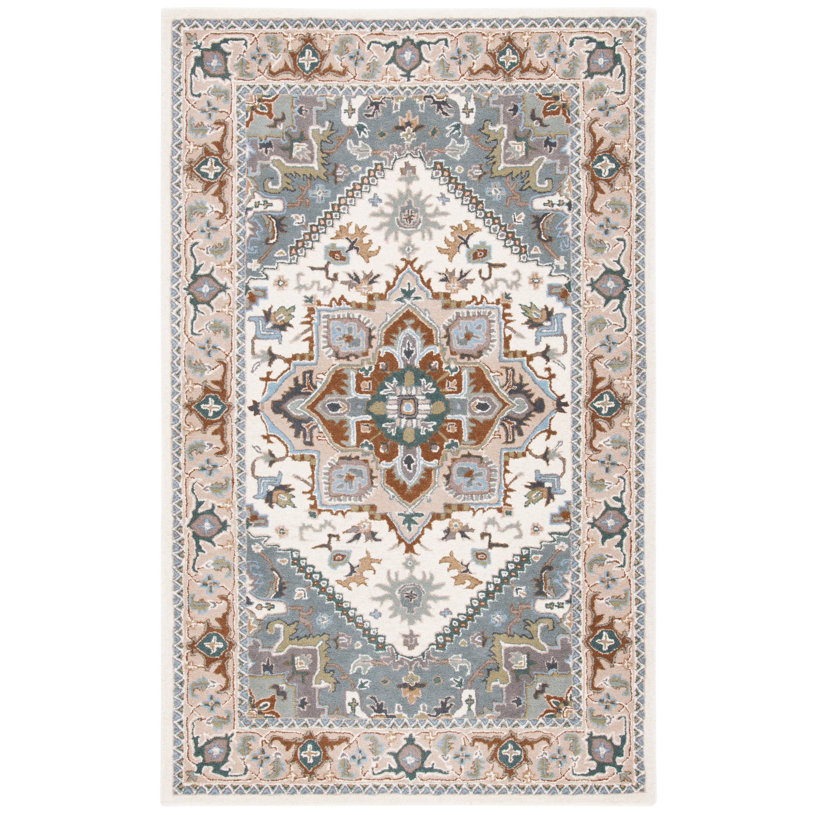SAFAVIEH Handmade Heritage Carrol Traditional Oriental Wool Rug