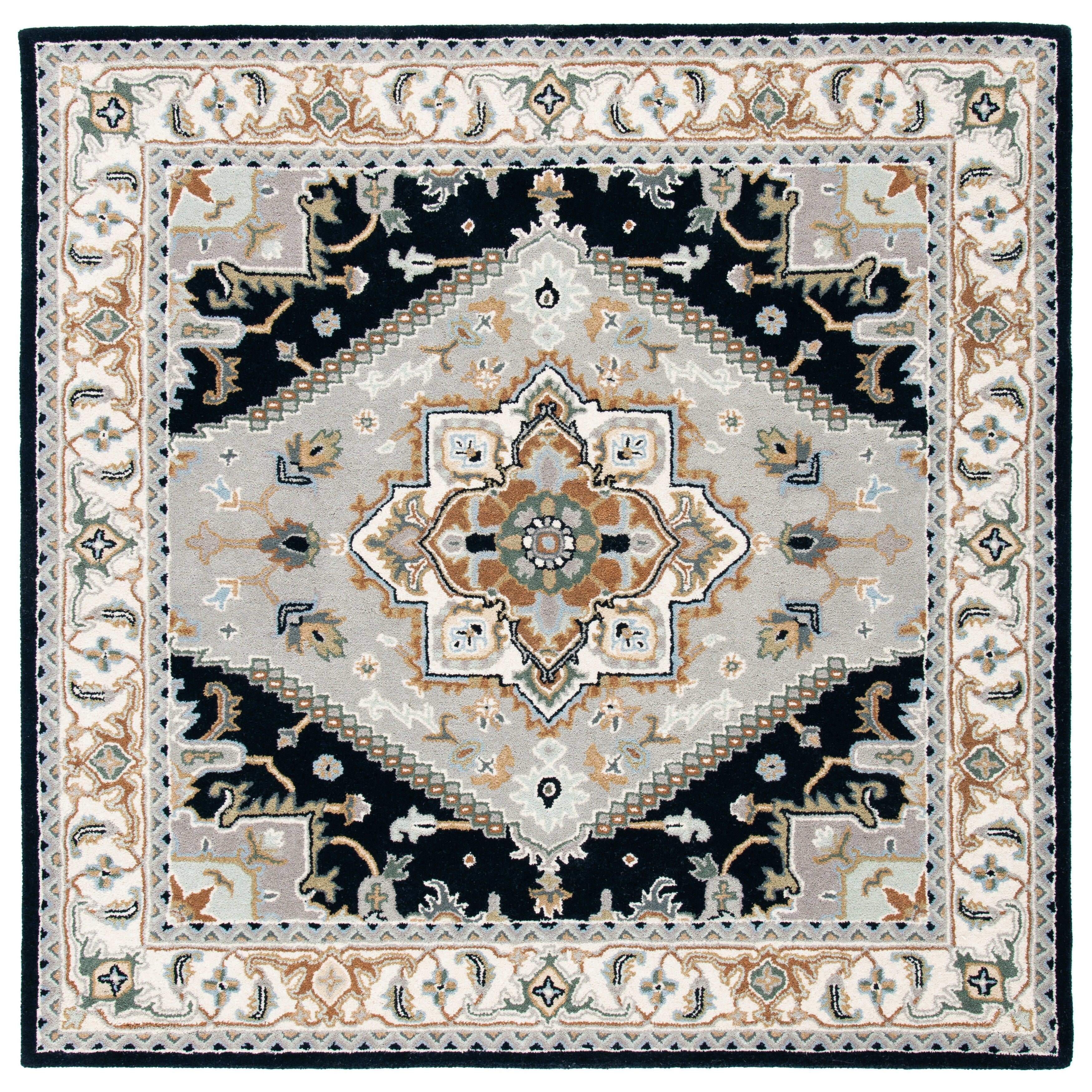 SAFAVIEH Handmade Heritage Carrol Traditional Oriental Wool Rug