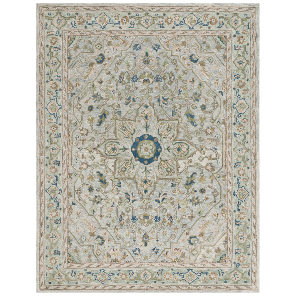 SAFAVIEH Handmade Heritage Damask Traditional Wool Rug