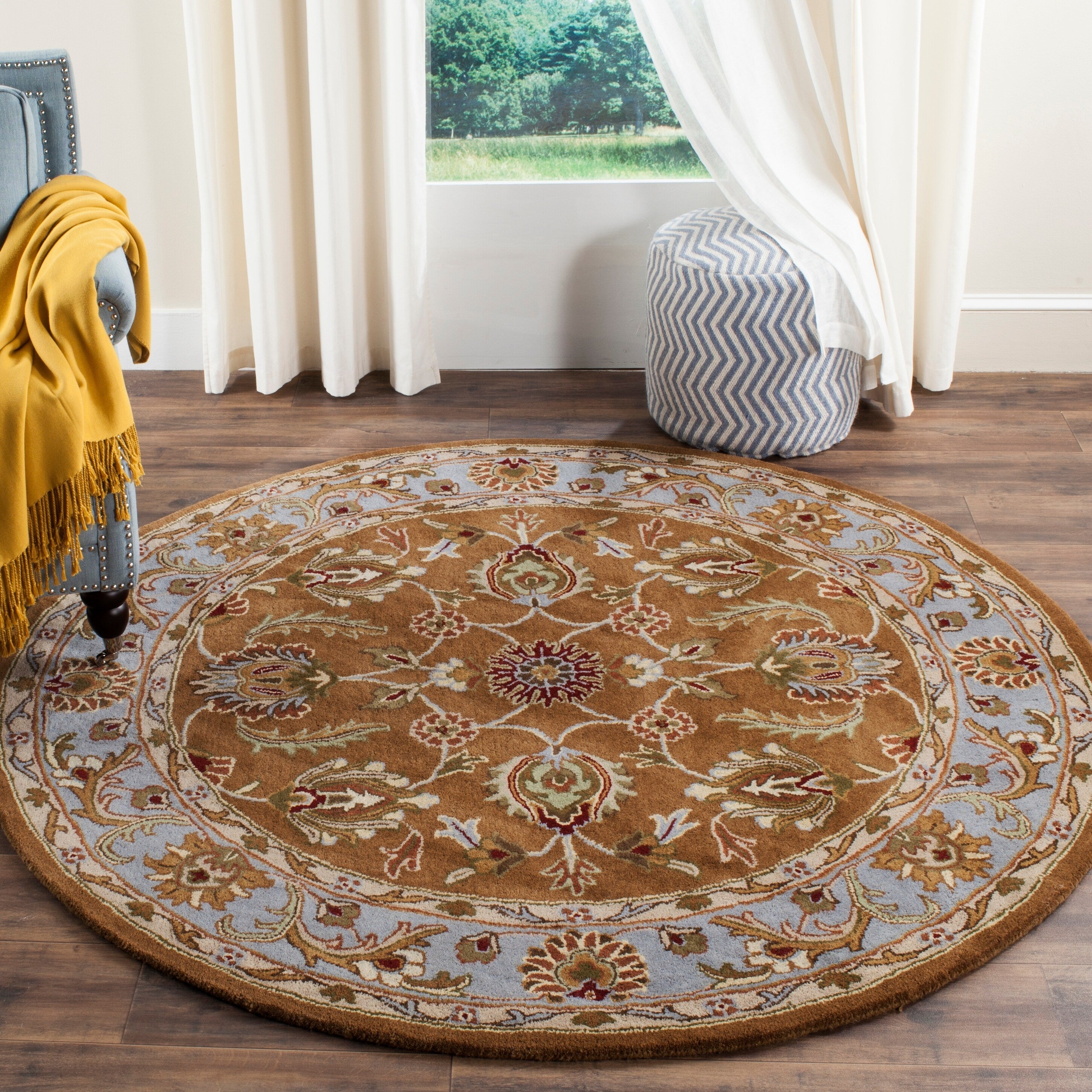 SAFAVIEH Handmade Heritage Full Bloom Traditional Oriental Wool Rug