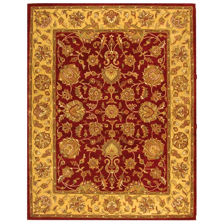 SAFAVIEH Handmade Heritage Kimono Traditional Oriental Wool Rug