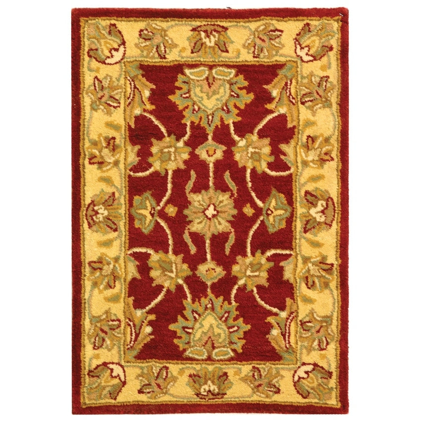 SAFAVIEH Handmade Heritage Kimono Traditional Oriental Wool Rug