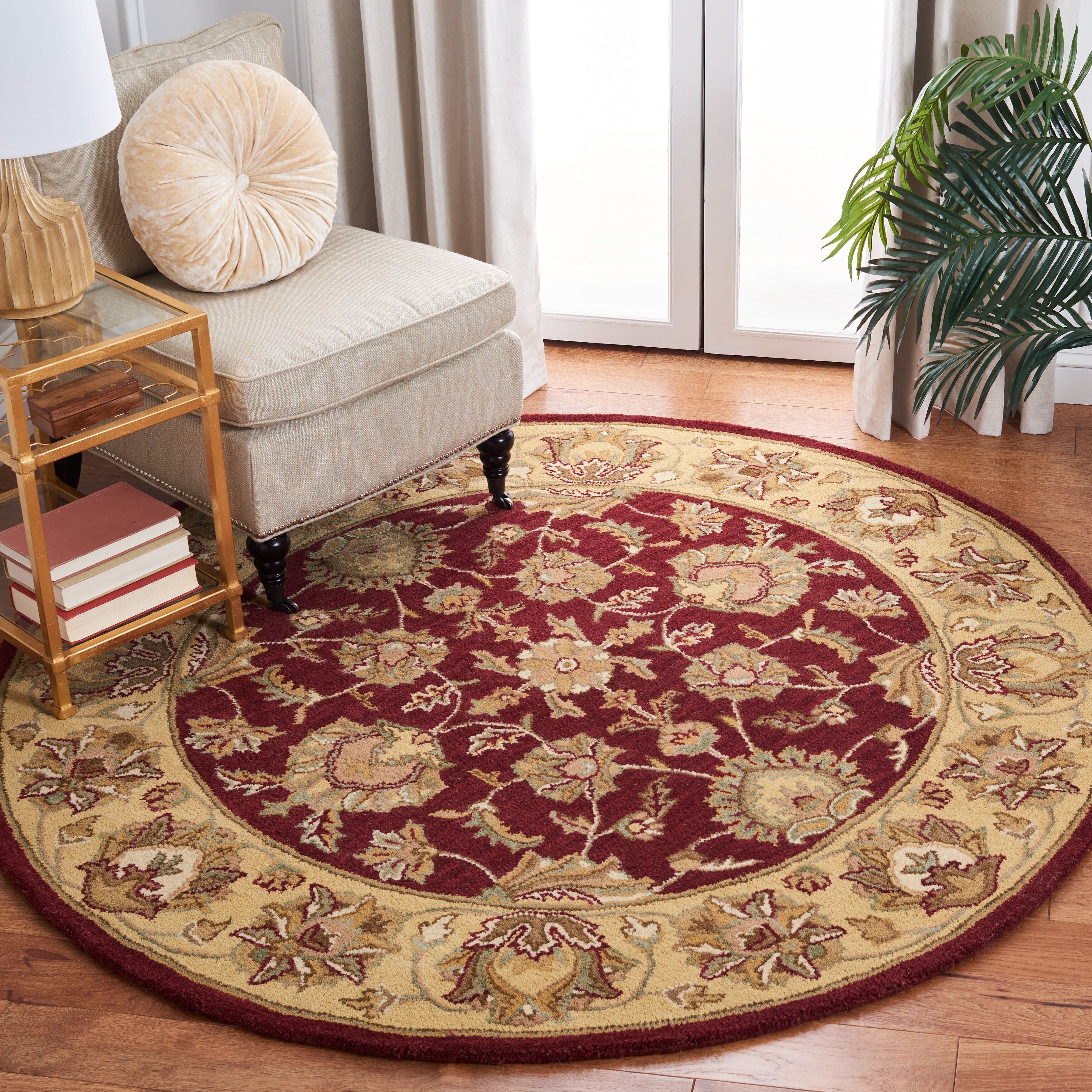SAFAVIEH Handmade Heritage Kimono Traditional Oriental Wool Rug