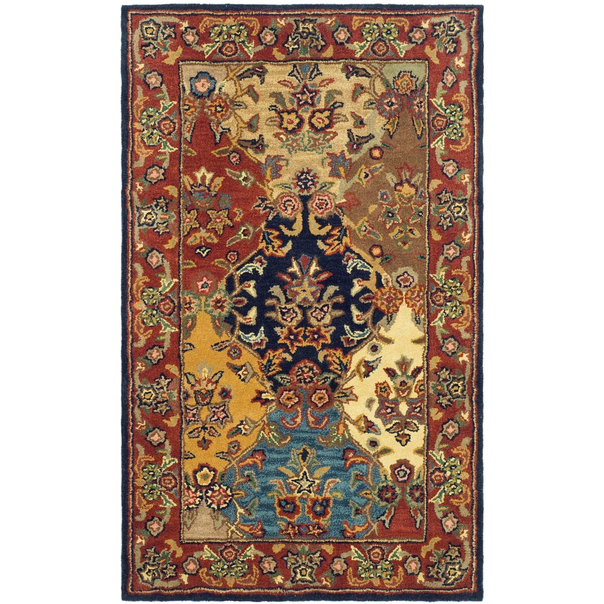 SAFAVIEH Handmade Heritage Reptilian Traditional Oriental Wool Rug
