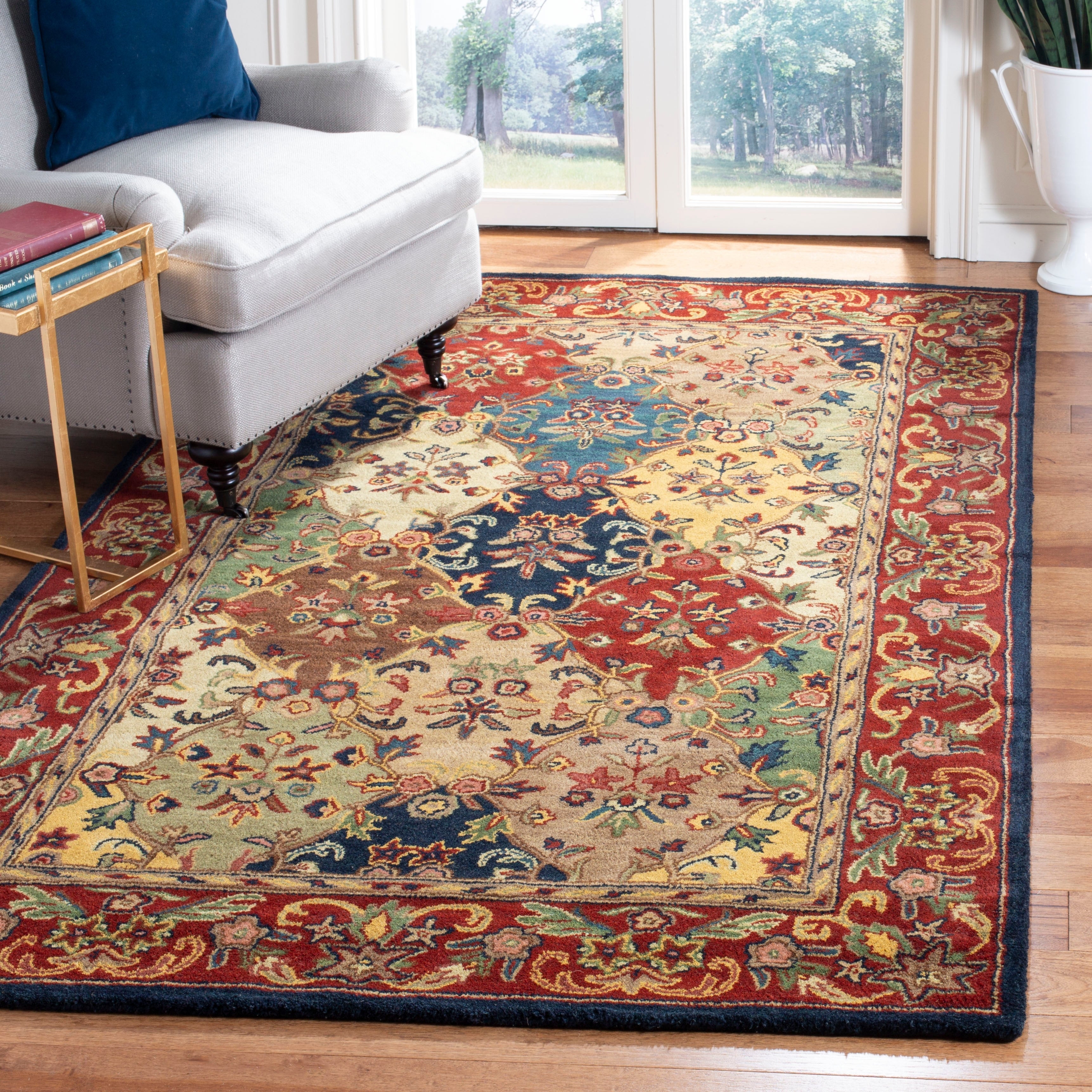 SAFAVIEH Handmade Heritage Reptilian Traditional Oriental Wool Rug