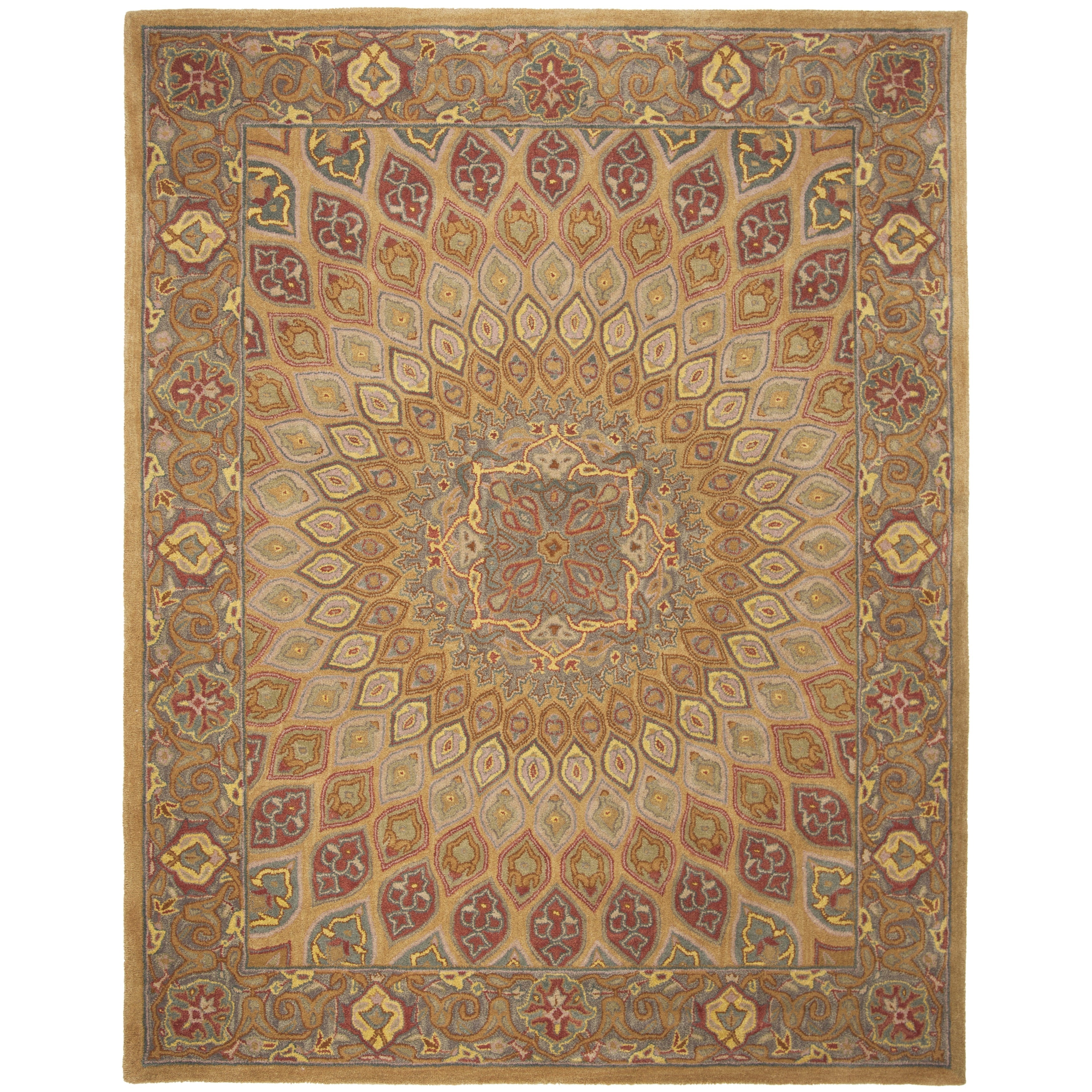 SAFAVIEH Handmade Heritage Wayfarer Traditional Oriental Wool Rug