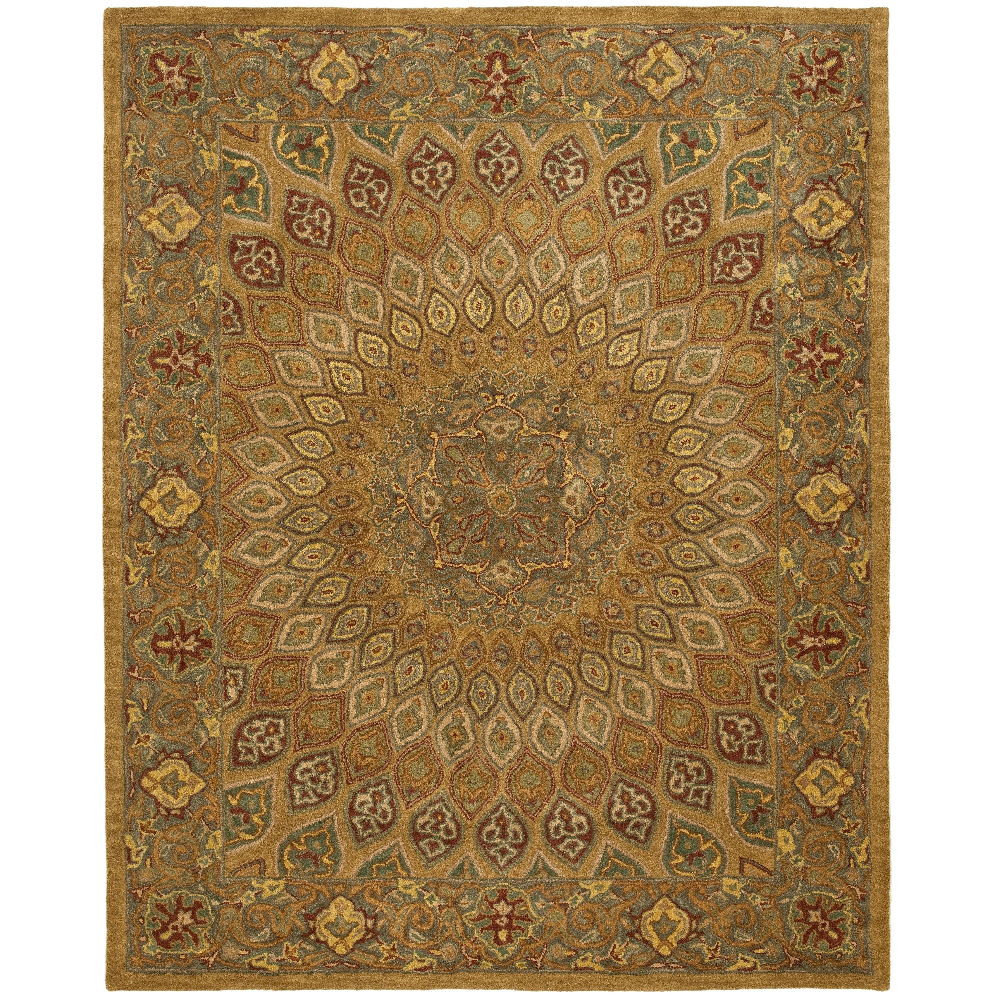 SAFAVIEH Handmade Heritage Wayfarer Traditional Oriental Wool Rug