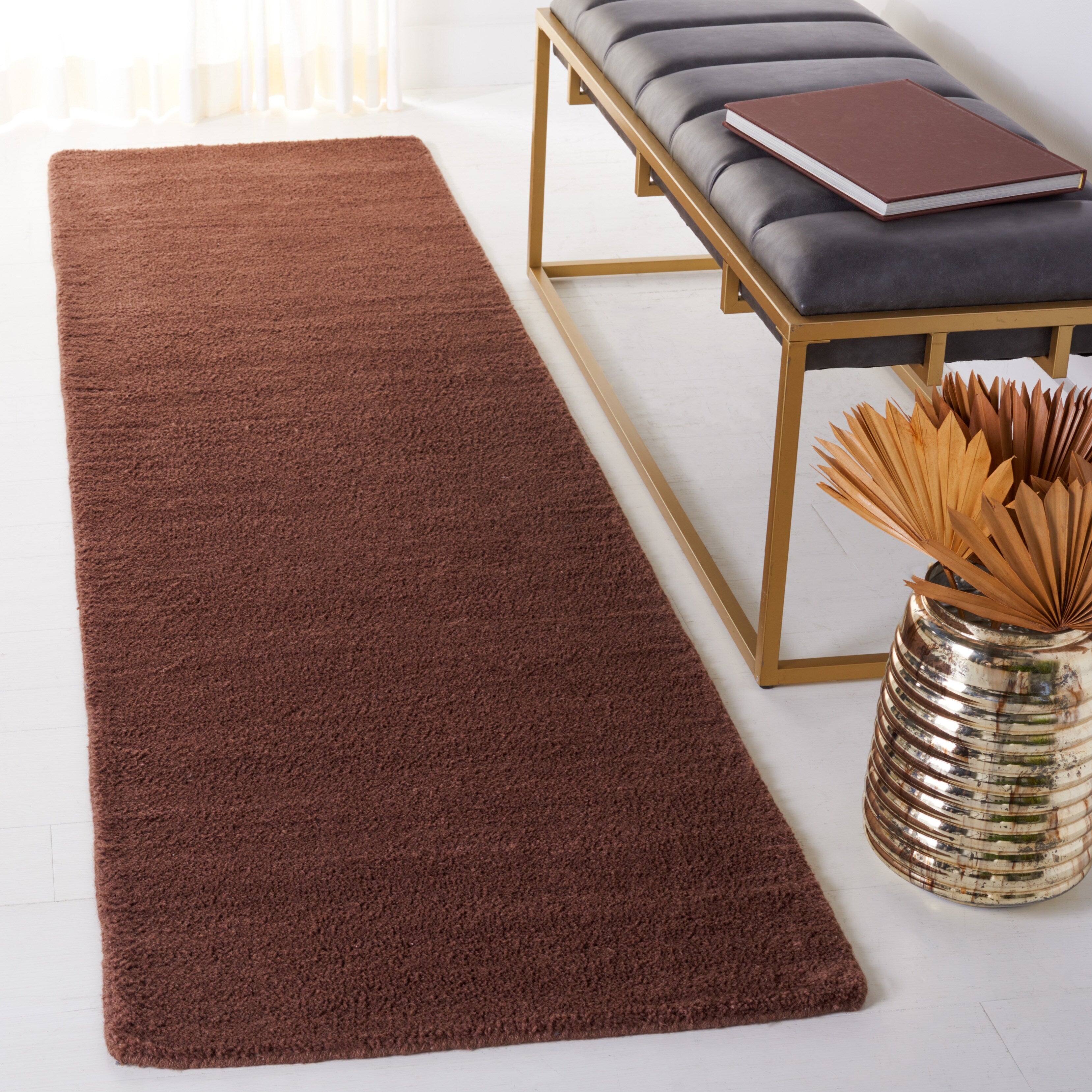 SAFAVIEH Handmade Himalaya Colorweave Plaid Modern Wool Rug