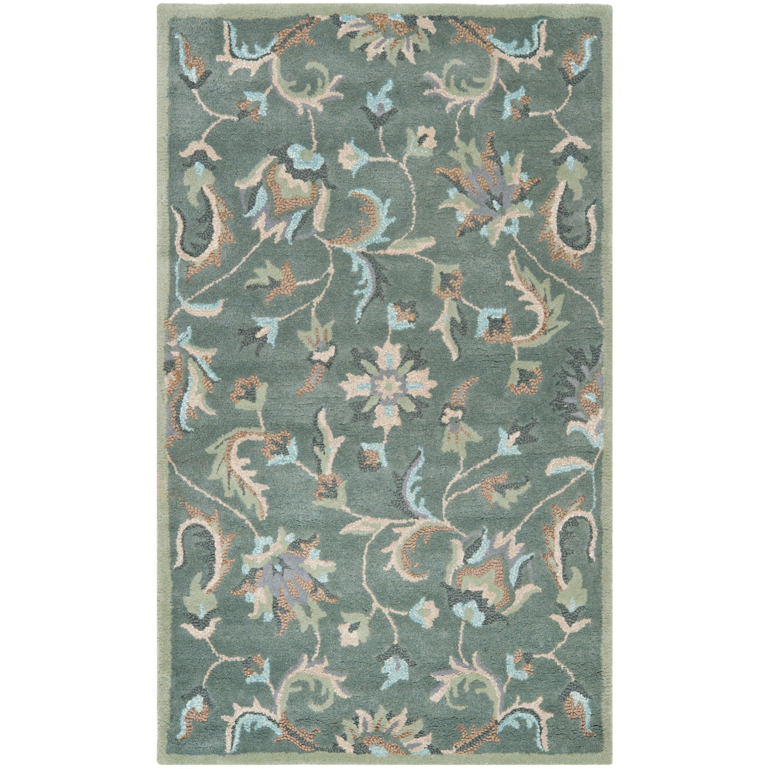 SAFAVIEH Handmade Jardin Aase Country Floral Wool Rug