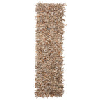 SAFAVIEH Handmade Leather Shag Blayne Modern Leather Rug