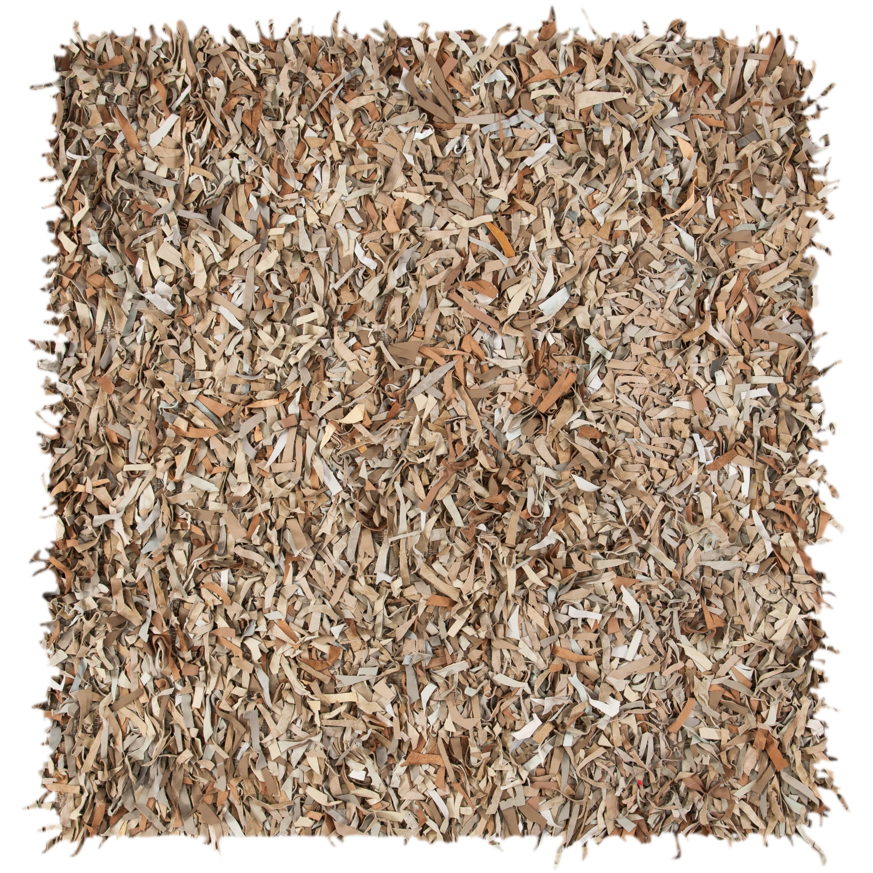 SAFAVIEH Handmade Leather Shag Blayne Modern Leather Rug