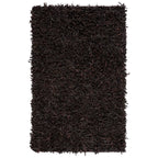 SAFAVIEH Handmade Leather Shag Blayne Modern Leather Rug
