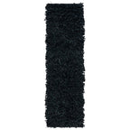 SAFAVIEH Handmade Leather Shag Doinita Modern Decorative Rug