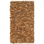 SAFAVIEH Handmade Leather Shag Doinita Modern Decorative Rug