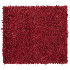 SAFAVIEH Handmade Leather Shag Doinita Modern Decorative Rug