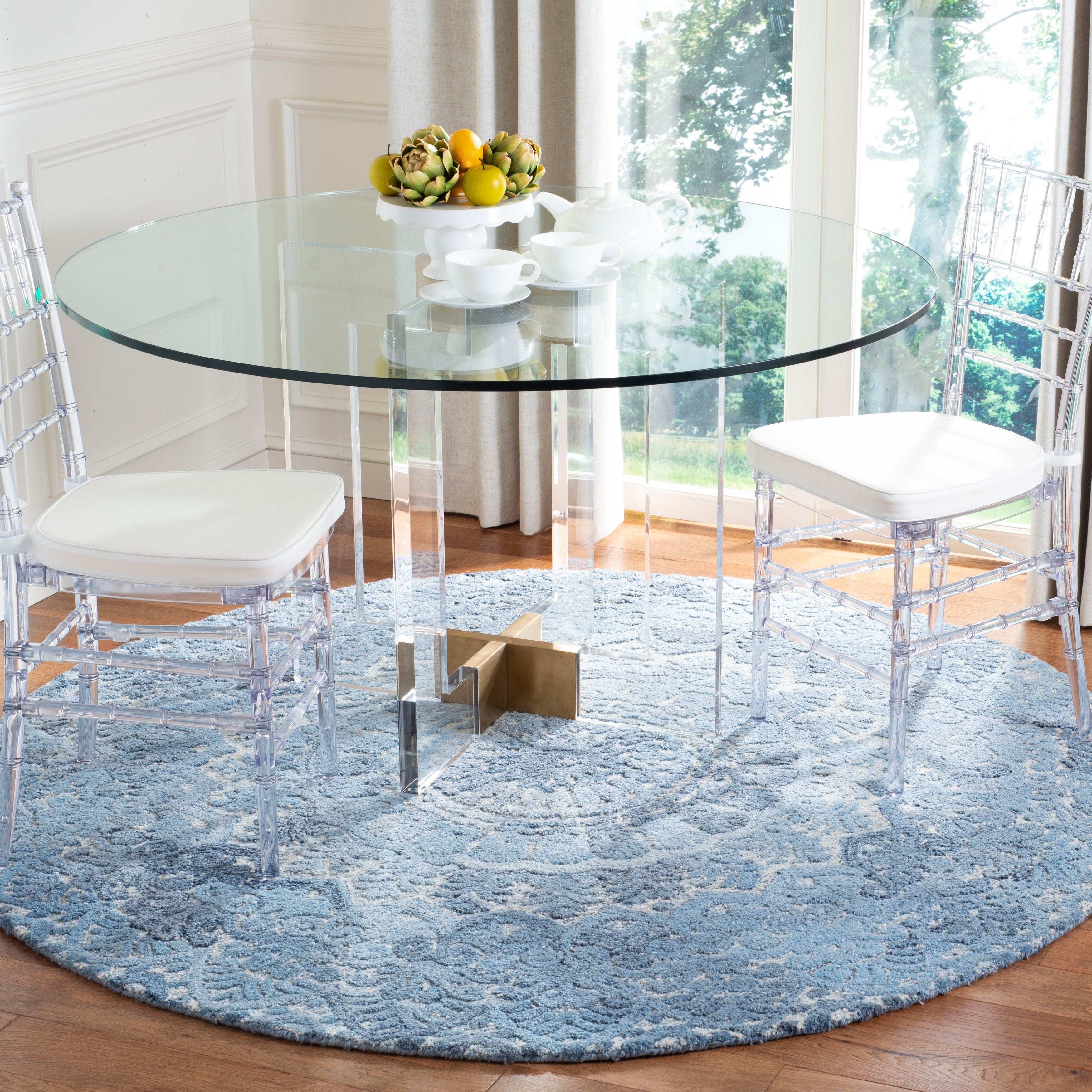 SAFAVIEH Handmade Marquee Carlijn Modern Medallion Wool Rug