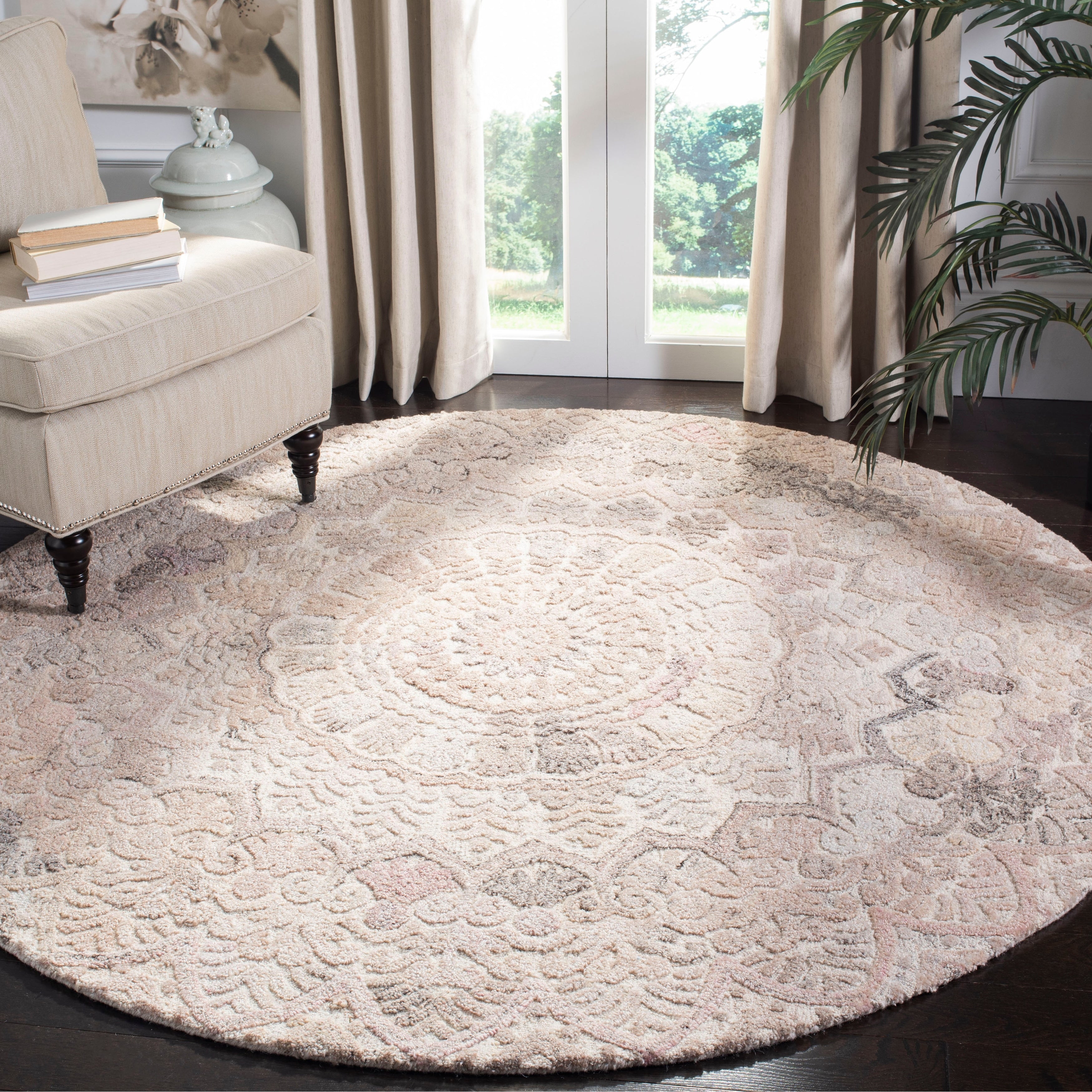 SAFAVIEH Handmade Marquee Carlijn Modern Medallion Wool Rug