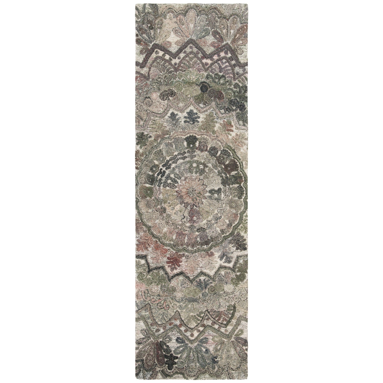 SAFAVIEH Handmade Marquee Carlijn Modern Medallion Wool Rug