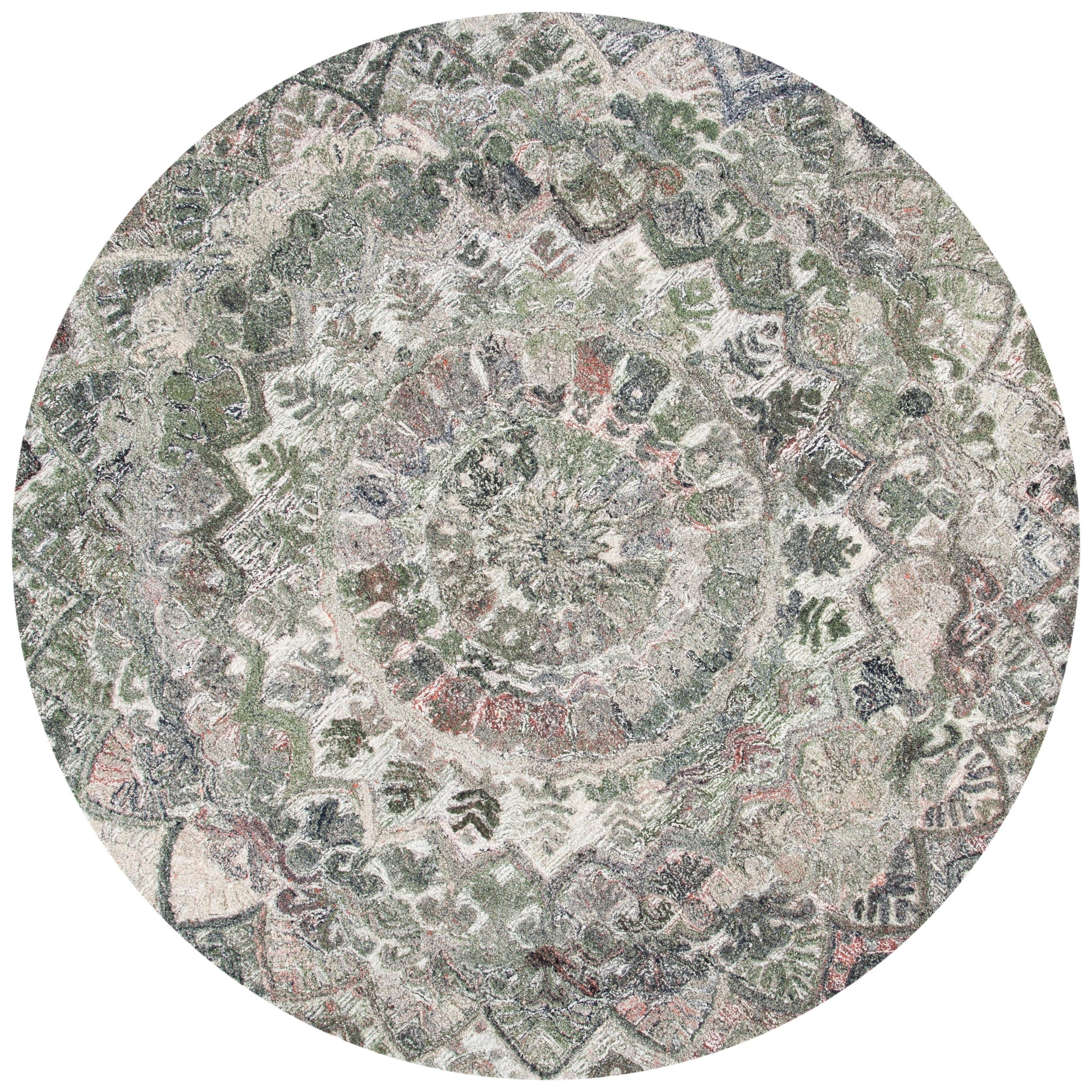SAFAVIEH Handmade Marquee Carlijn Modern Medallion Wool Rug