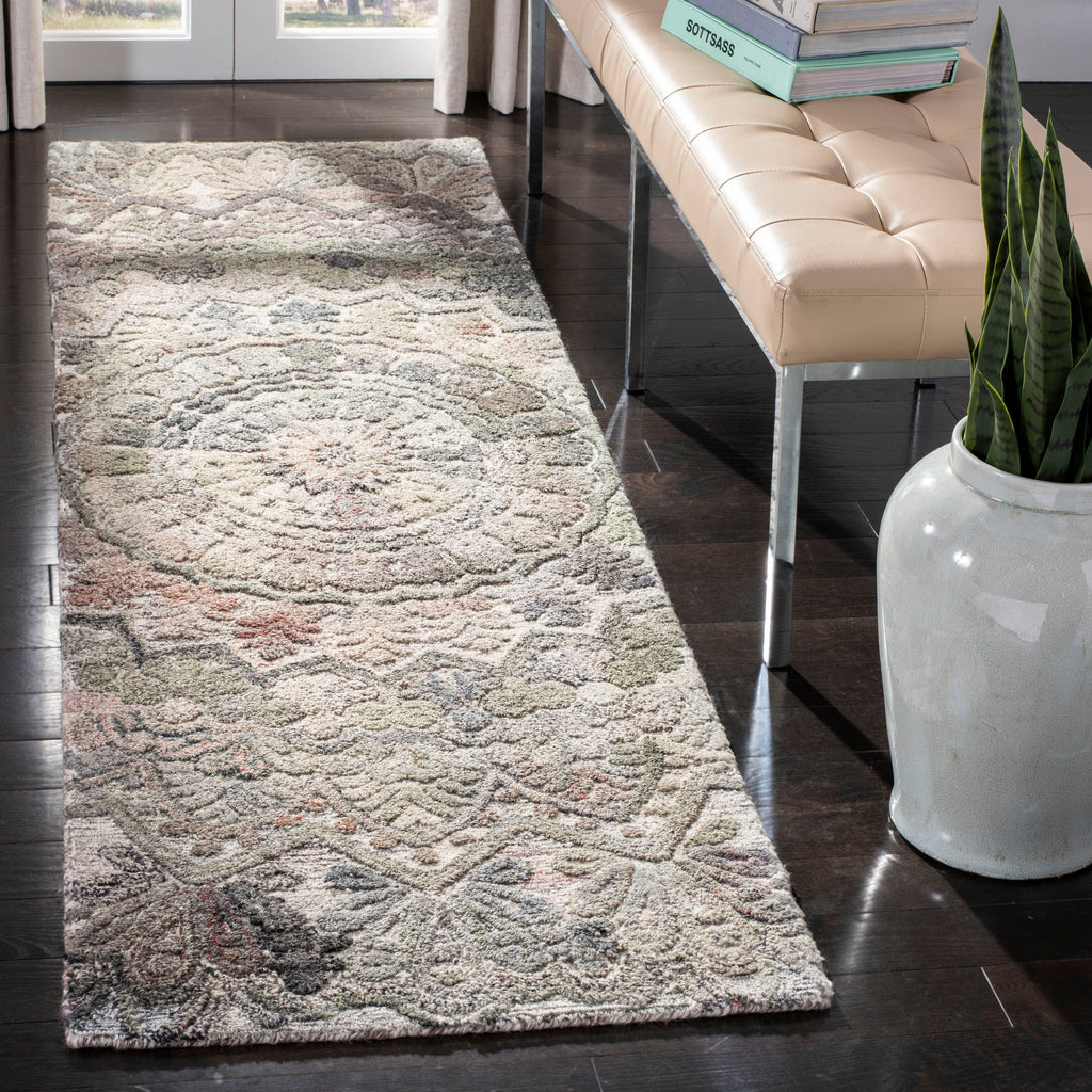 SAFAVIEH Handmade Marquee Carlijn Modern Medallion Wool Rug