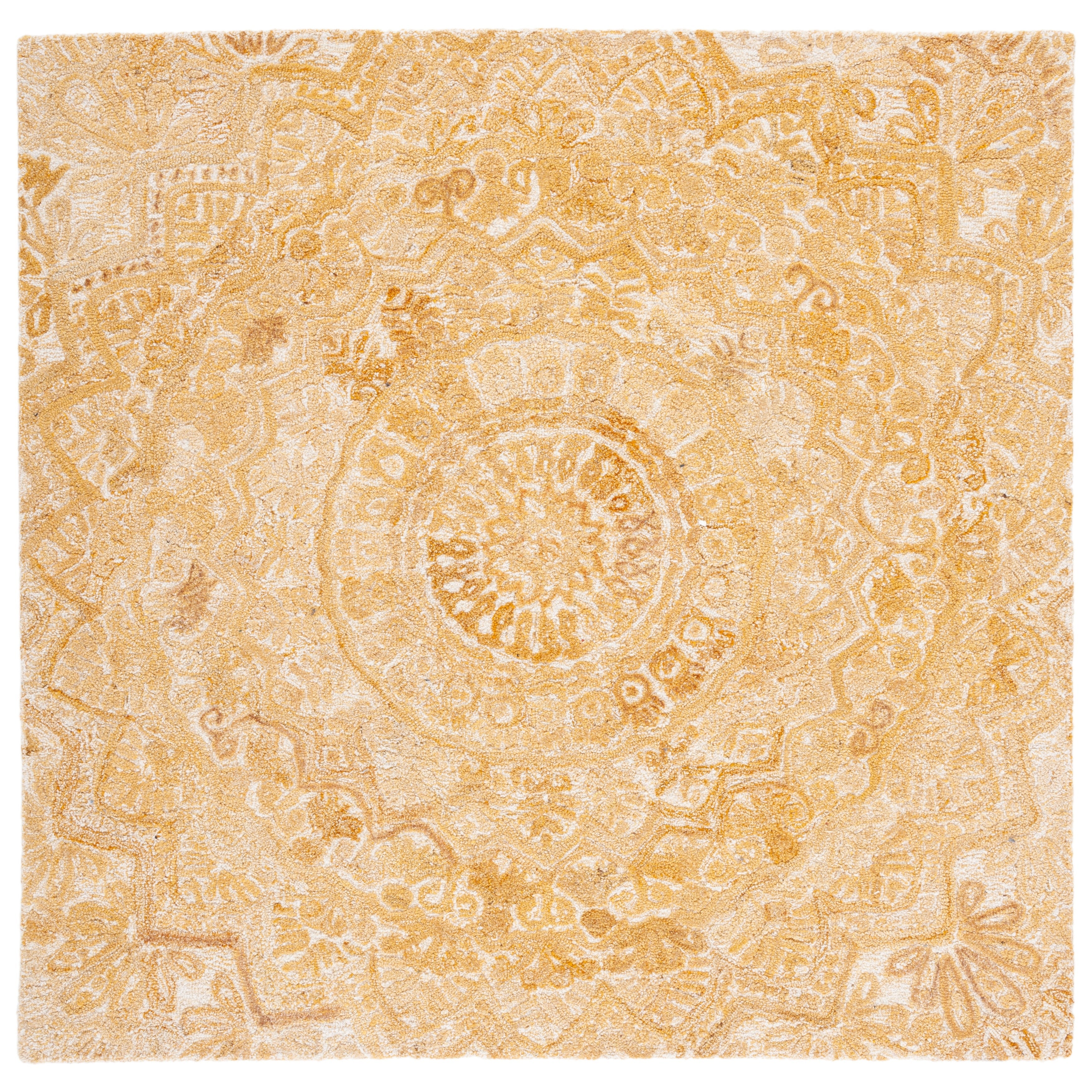 SAFAVIEH Handmade Marquee Carlijn Modern Medallion Wool Rug