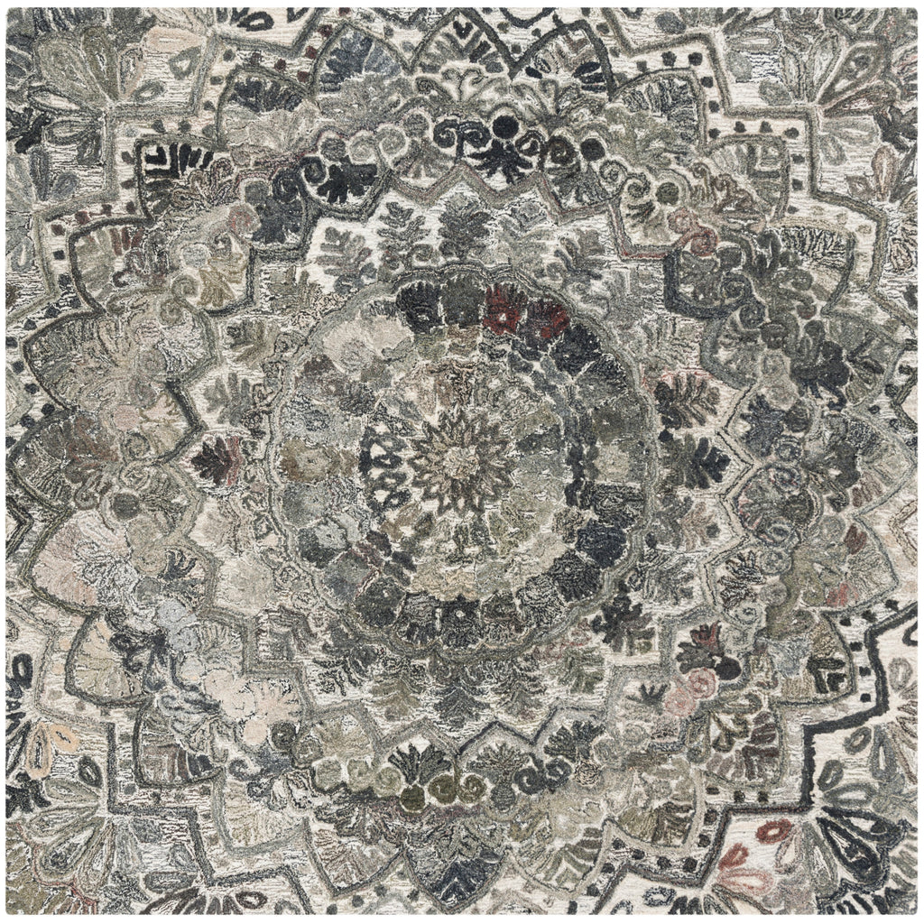 SAFAVIEH Handmade Marquee Carlijn Modern Medallion Wool Rug