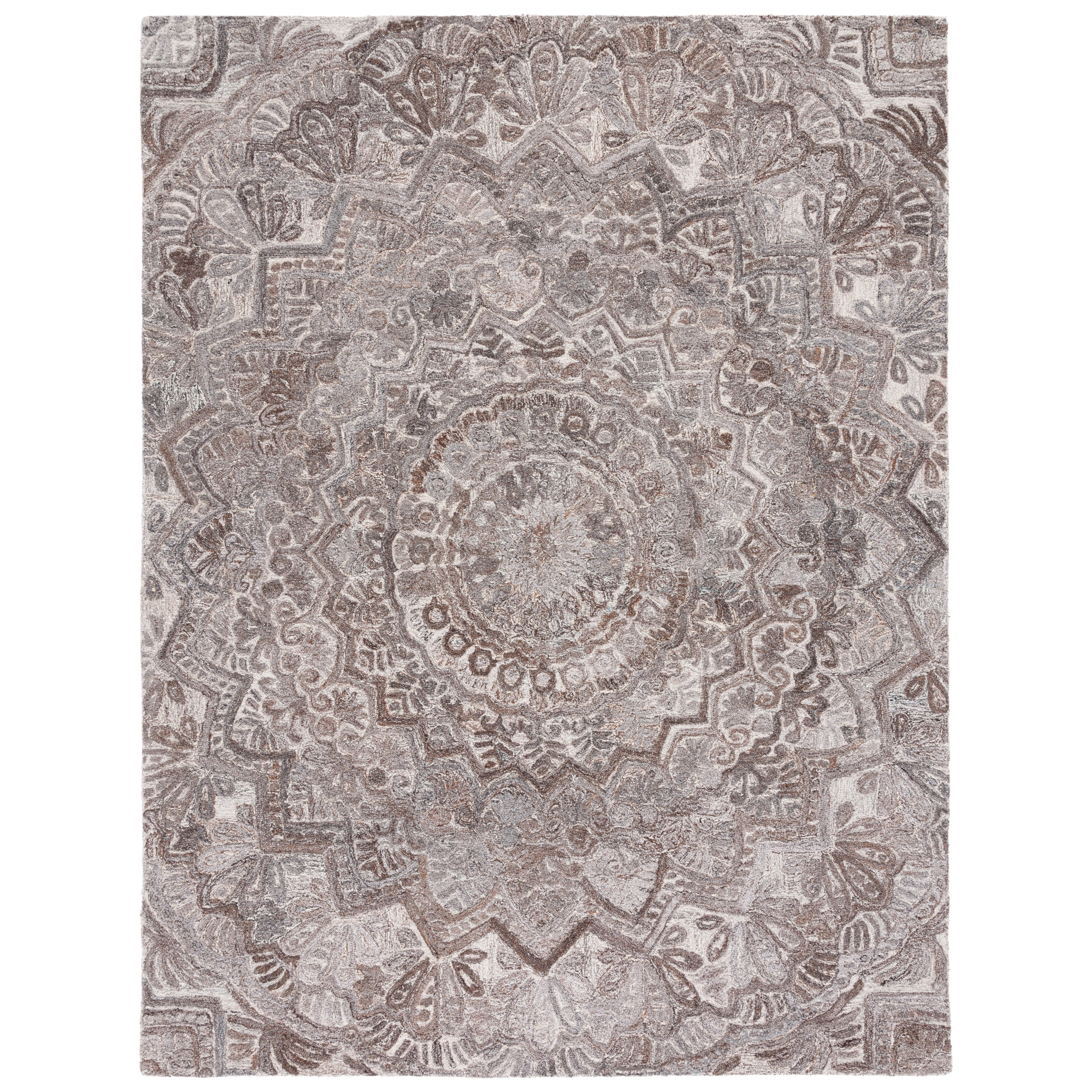 SAFAVIEH Handmade Marquee Carlijn Modern Medallion Wool Rug