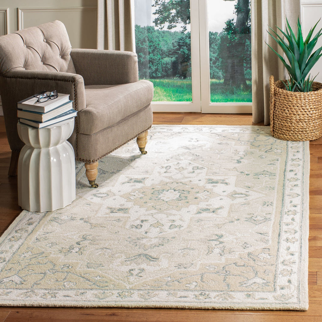 SAFAVIEH Handmade Micro-Loop Selveta Wool Rug